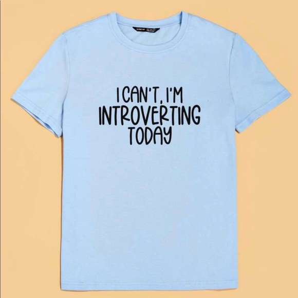Introverting funny graphic t-shirt top large - Picture 3 of 6